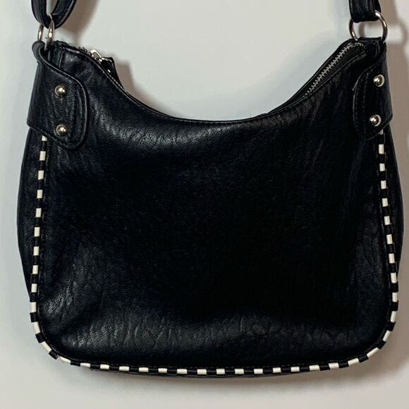 Jessica Simpson black white shoulder purse - Picture 9 of 9